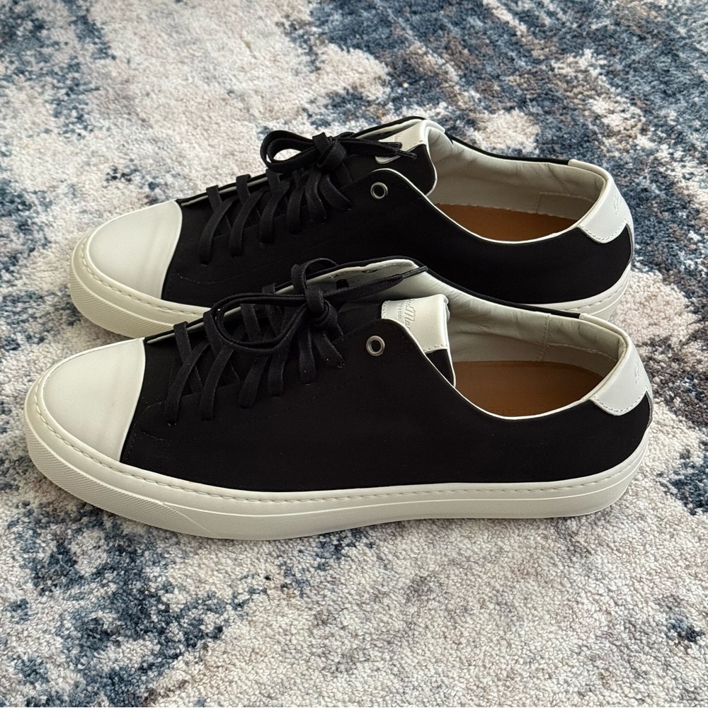 Good Man Brand, Legacy Lo Top Sneakers. Black and White - Picture 4 of 16